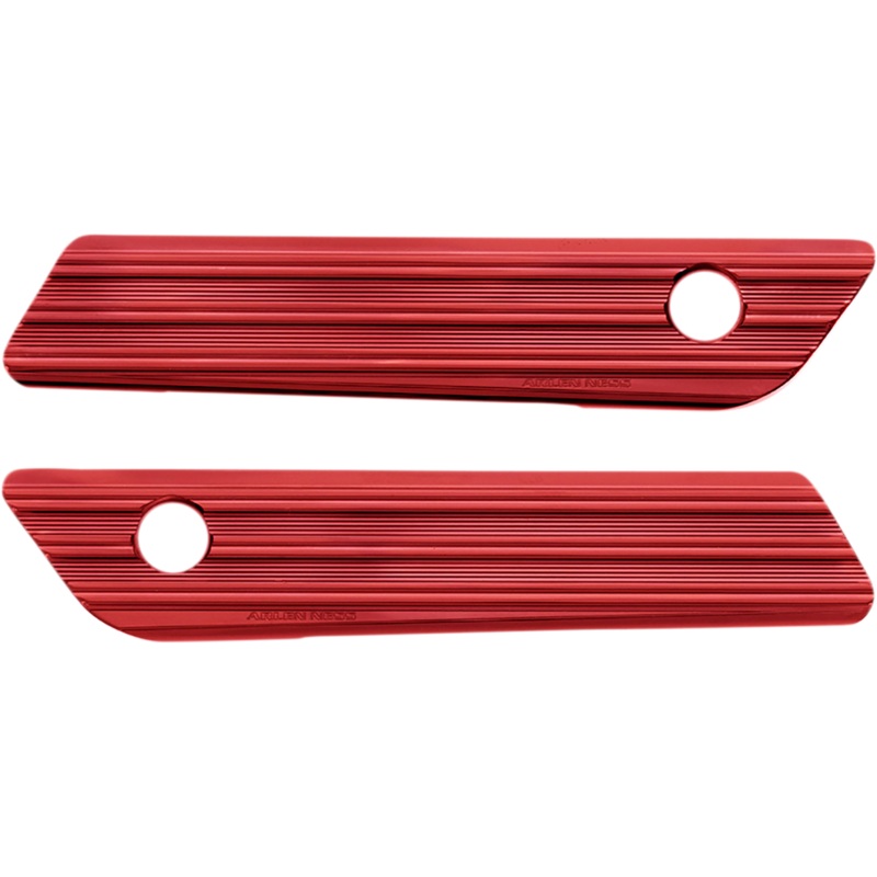 ARLEN NESS Saddlebag Latch Covers – Red Saddlebag Latch Covers