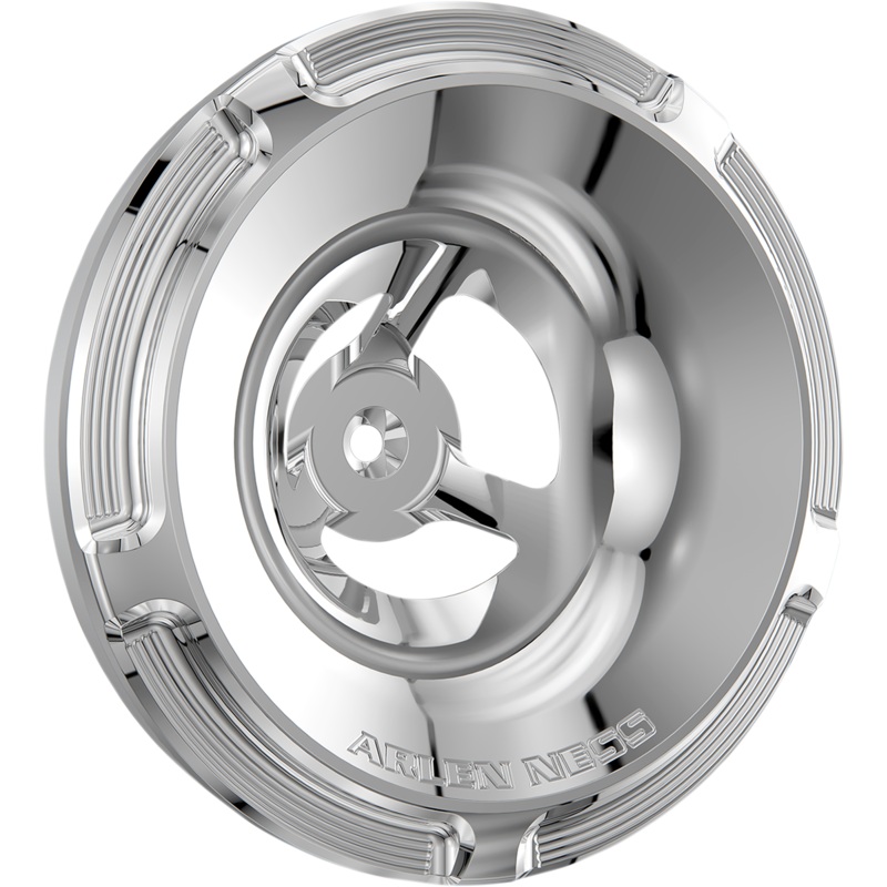 ARLEN NESS Velocity Cover – Beveled – Chrome Velocity Air Cleaner Cover