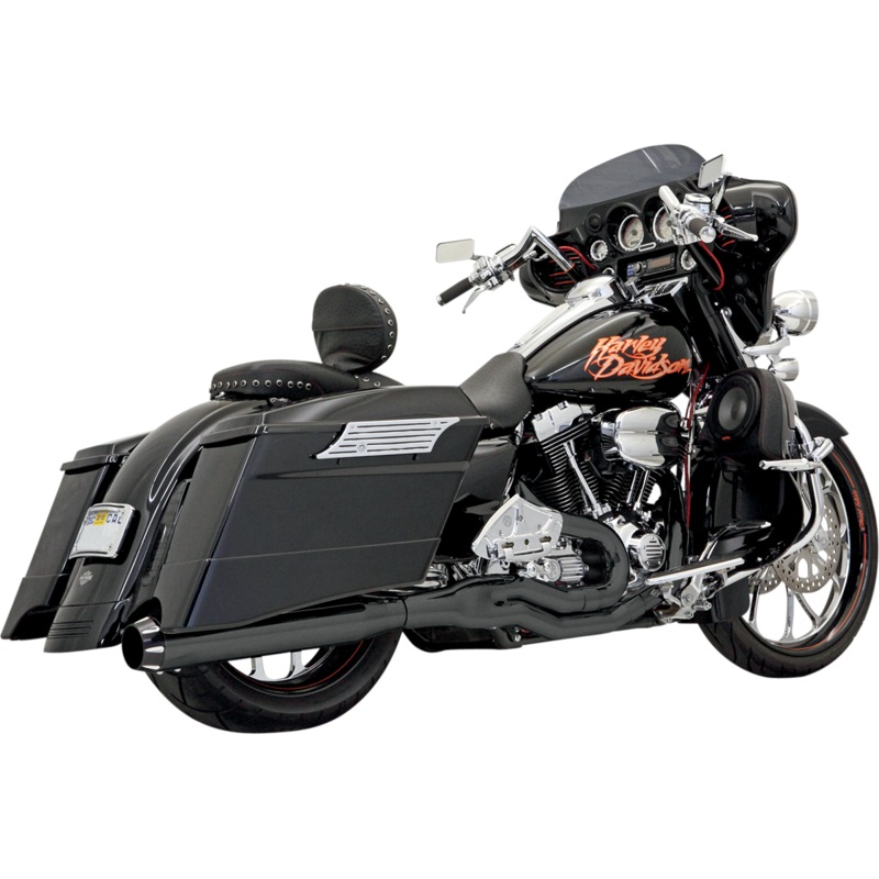 BASSANI XHAUST B1 2:1 Exhaust – Black Road Rage II B1 Power 2:1 Touring Exhaust