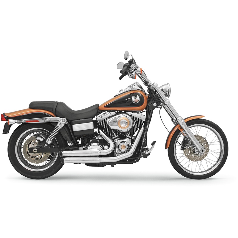 BASSANI XHAUST FireSweep Exhaust – Chrome – FXD FireSweep Series Exhaust System