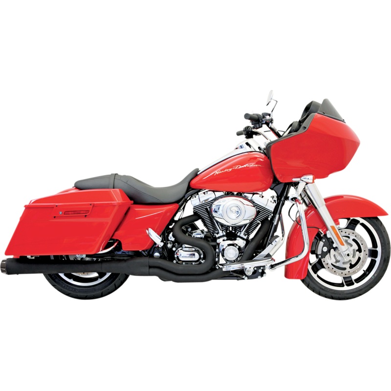BASSANI XHAUST Megapower 2:1 Exhaust – Black Road Rage II Mega Power 2:1 Touring Exhaust
