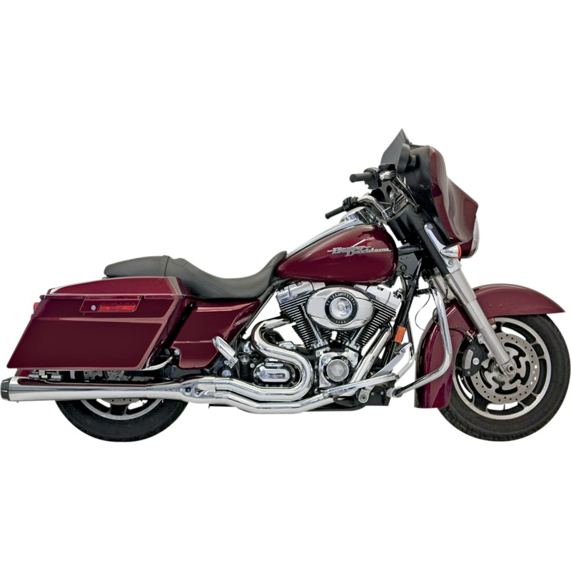BASSANI XHAUST Megapower 2:1 Exhaust – Chrome Road Rage II Mega Power 2:1 Touring Exhaust
