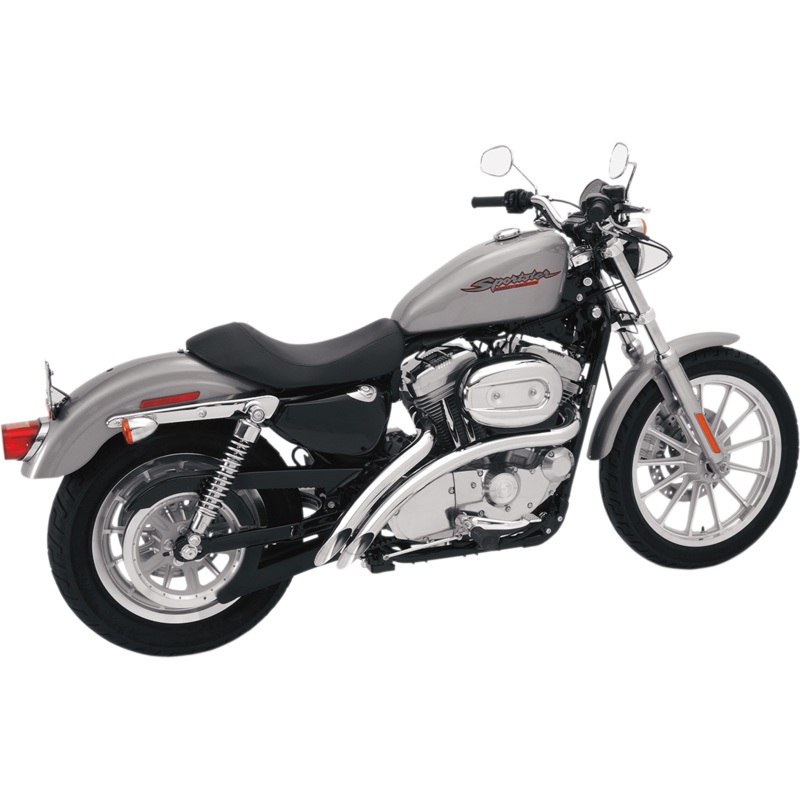 BASSANI XHAUST Radial Sweeper Exhaust – Chrome – ’07-’13 XL Radial Sweeper Exhaust