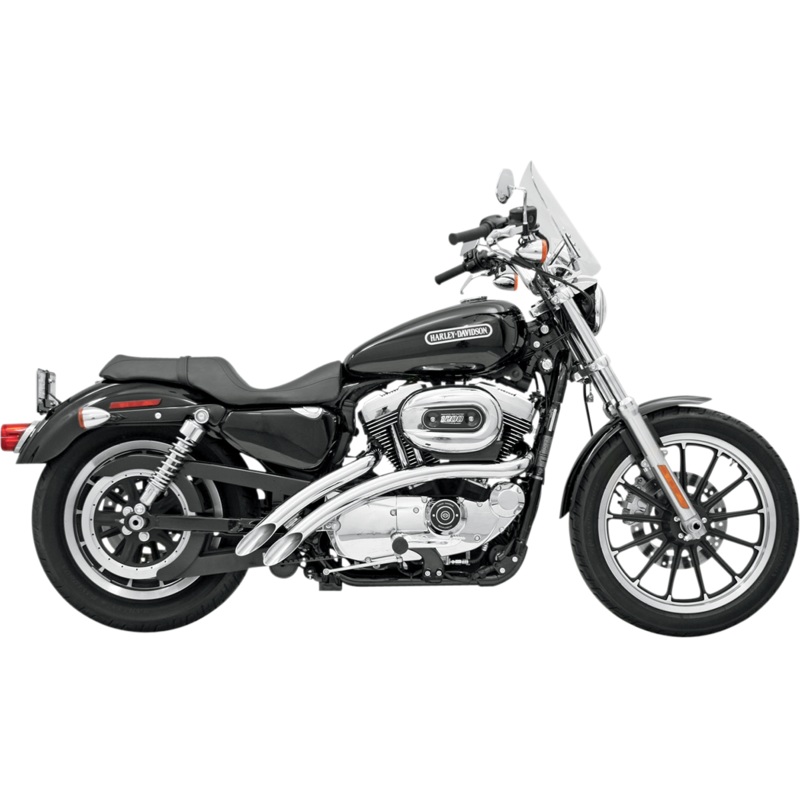 BASSANI XHAUST Radial Sweeper Exhaust – Chrome – ’86-’03 XL Radial Sweeper Exhaust