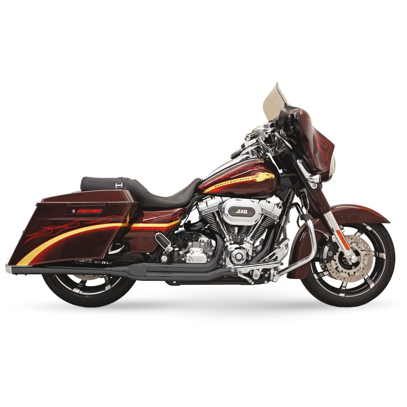 BASSANI XHAUST Road Rage 2:1 Exhaust – Black Road Rage 2:1 Touring Exhaust