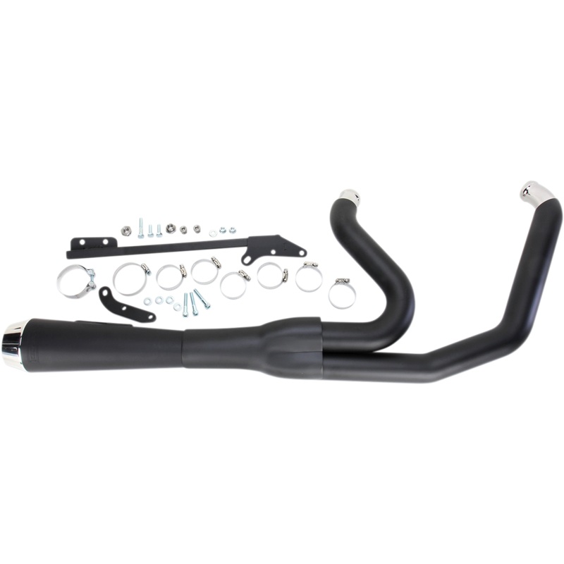 BASSANI XHAUST Road Rage Exhaust – Black – Short – ’06-’17 FXD Road Rage 2:1 Exhaust System