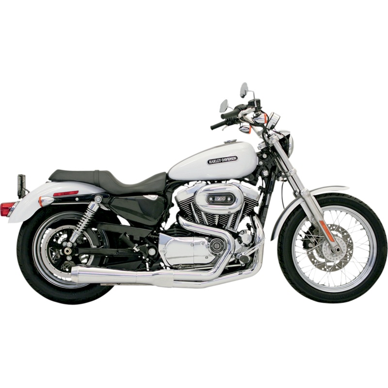 BASSANI XHAUST Road Rage Exhaust – Chrome – ’86-’03 XL Road Rage 2:1 XL Exhaust