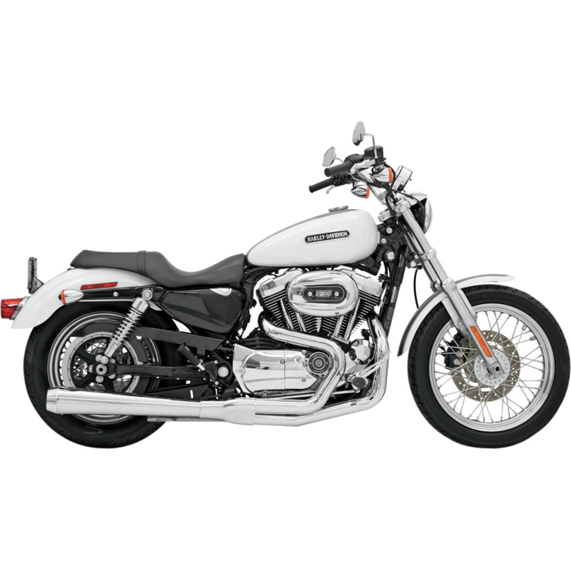BASSANI XHAUST Road Rage Exhaust – Chrome – Long – ’04-’13 XL Road Rage 2:1 Exhaust System