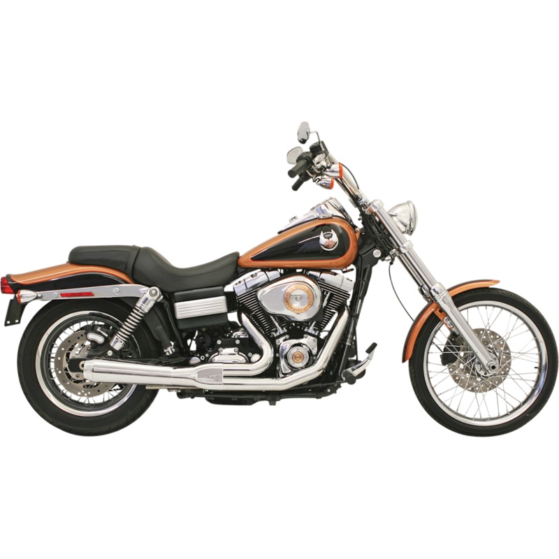 BASSANI XHAUST Road Rage Exhaust – Chrome – Short – ’06-’17 FXD Road Rage 2:1 Exhaust System