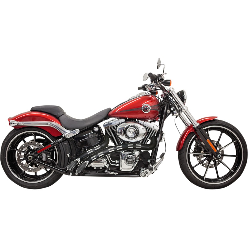 BASSANI XHAUST Sweeper Exhaust – Chrome/Black Radial Sweeper Exhaust