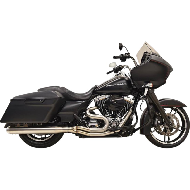BASSANI XHAUST 2:1 Exhaust – Stainless Steel – Straight Can Road Rage III Long 2:1 Touring Exhaust