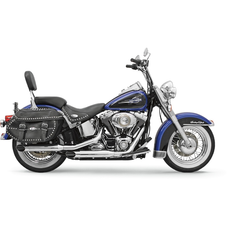 BASSANI XHAUST 3 Mufflers – Chrome – Bologna – Softail ’07-’17 Firepower Series Slip-On Mufflers