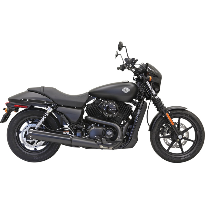 BASSANI XHAUST 4 Black Muffler – Straight – XG500/750 Performance Slip-On Muffler
