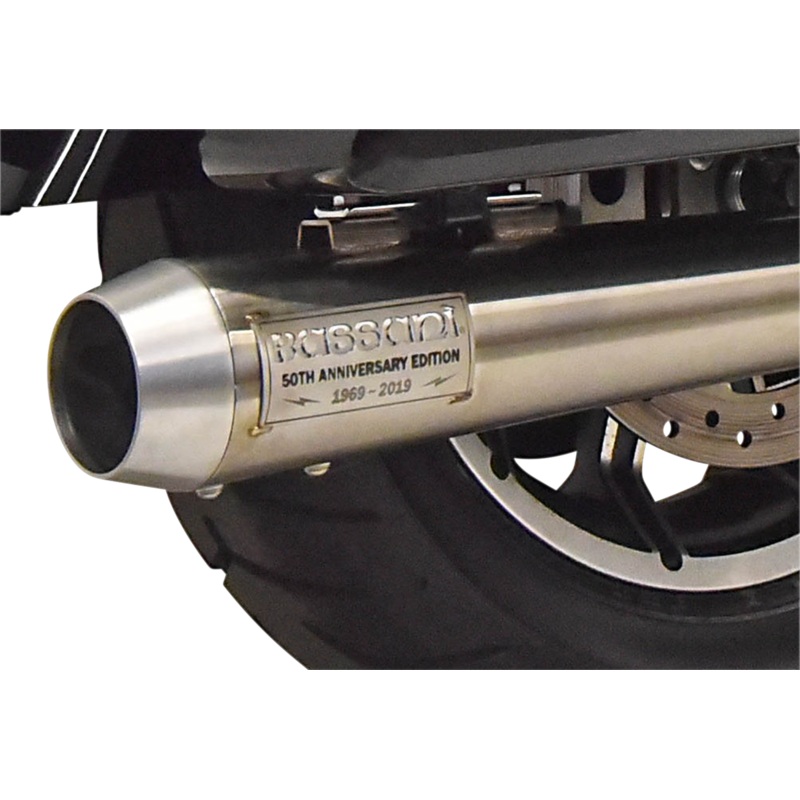 BASSANI XHAUST 50th Anniversary 2:1 Exhaust – Stainless Steel – M8 FL 50th Anniversary 2:1 Exhaust System
