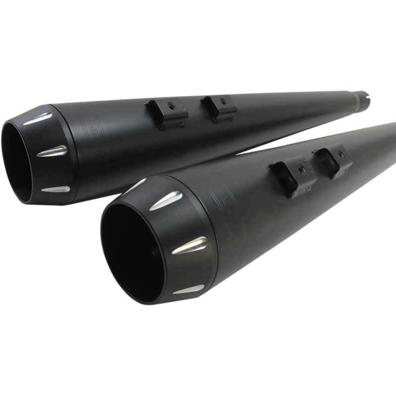 BASSANI XHAUST Down Under Exhaust – Black – Megaphone True-Dual Down Under System