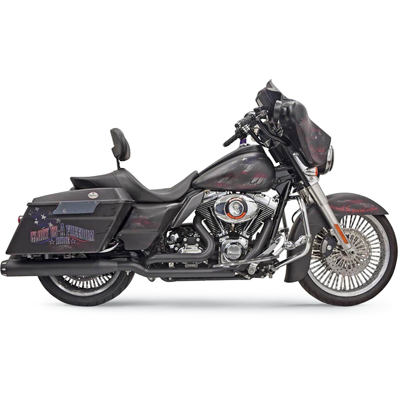 BASSANI XHAUST Down Under Headpipes – Black True-Dual Down Under Headpipe