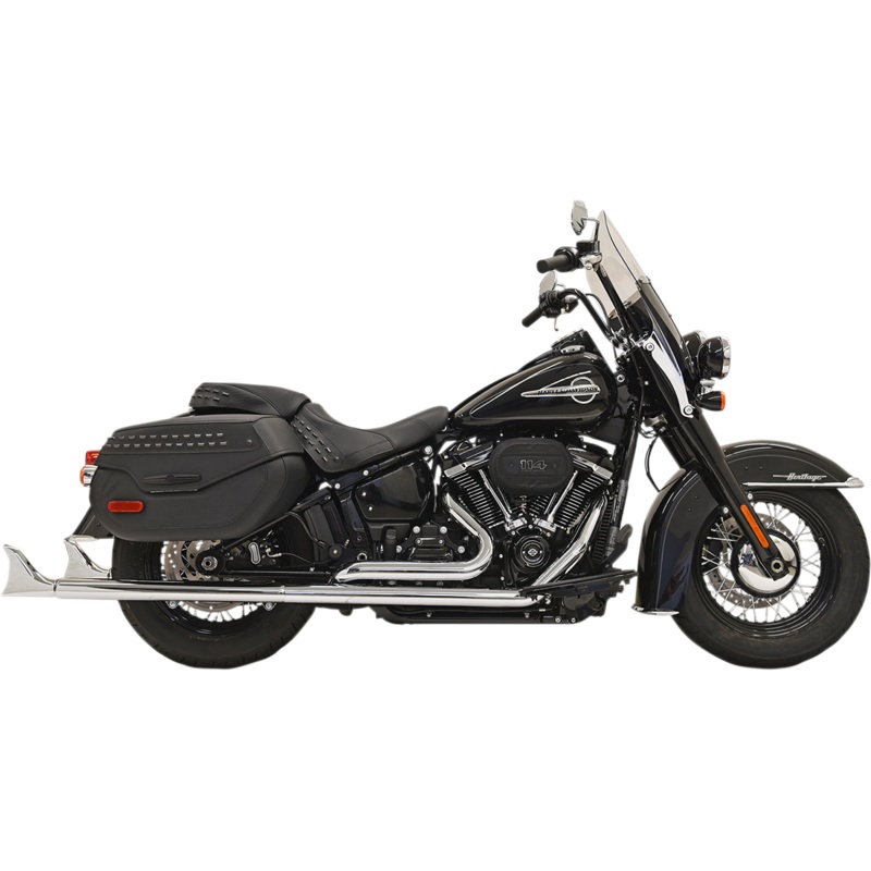 BASSANI XHAUST Fishtail Exhaust with Baffle – 33 Fishtail True Dual Exhaust System