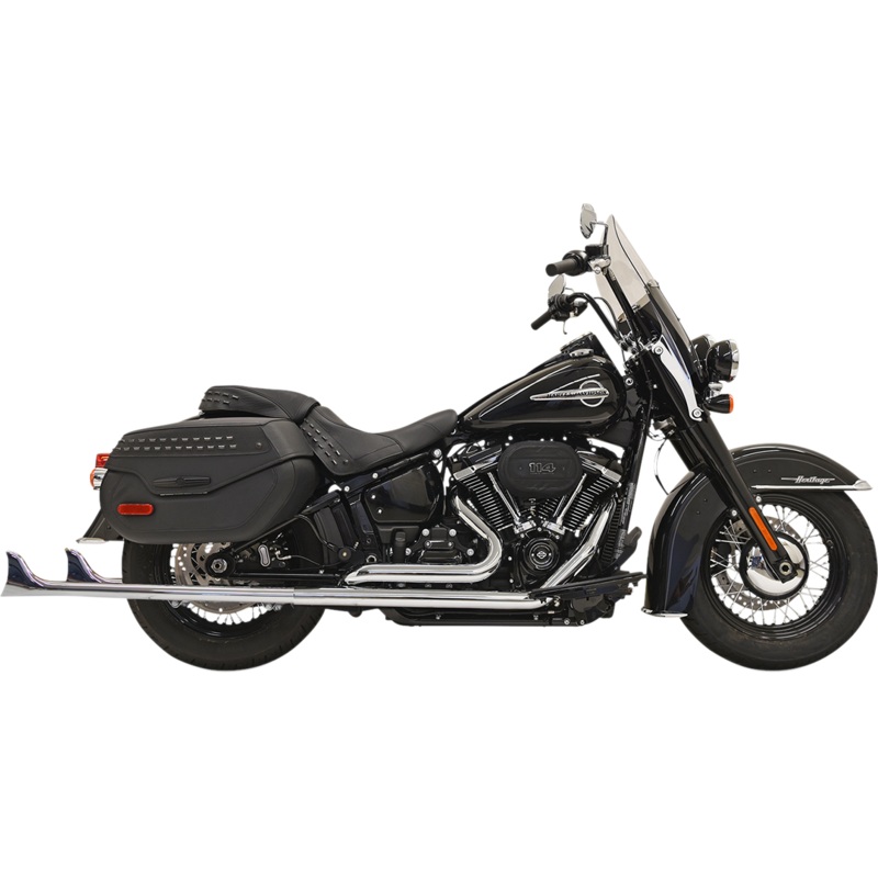 BASSANI XHAUST Fishtail Exhaust without Baffle – 36 Fishtail True Dual Exhaust System