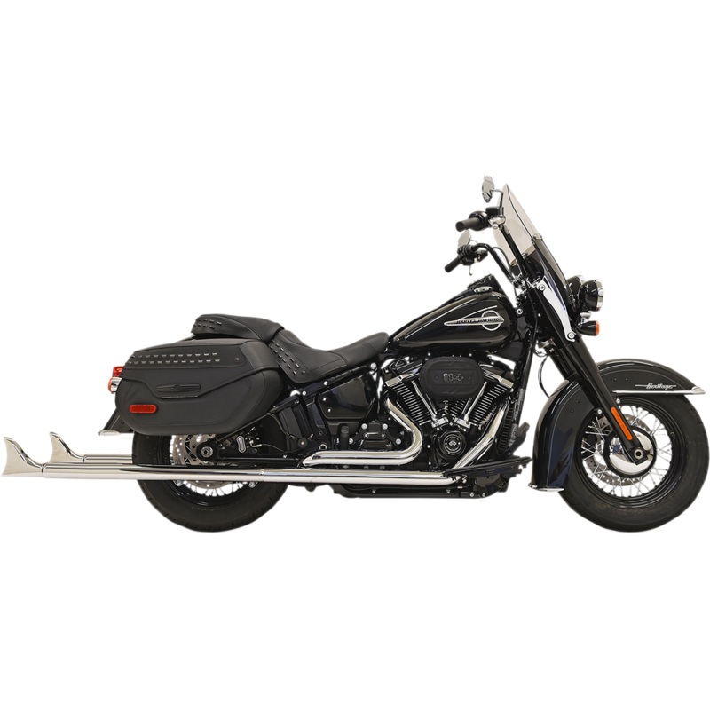BASSANI XHAUST Fishtail Exhaust without Baffle – 39 Fishtail True Dual Exhaust System