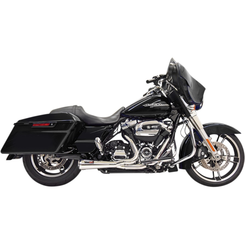 BASSANI XHAUST Short 2:1 Exhaust for FL – Chrome Road Rage 2:1 Short Exhaust System