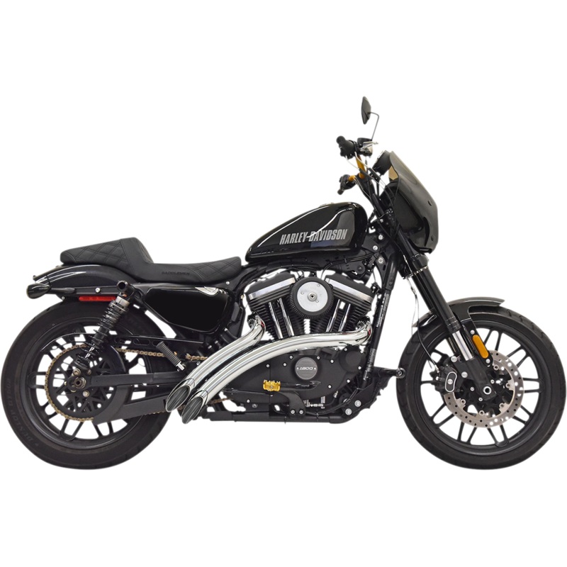 BASSANI XHAUST Sweeper Exhaust – Chrome Sweeper Radius Exhaust System