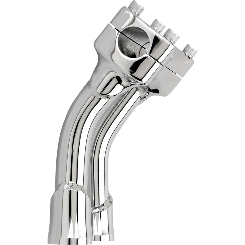 BILTWELL Chrome 6 Oversized Murdock Pullback Risers Murdock O/S Riser
