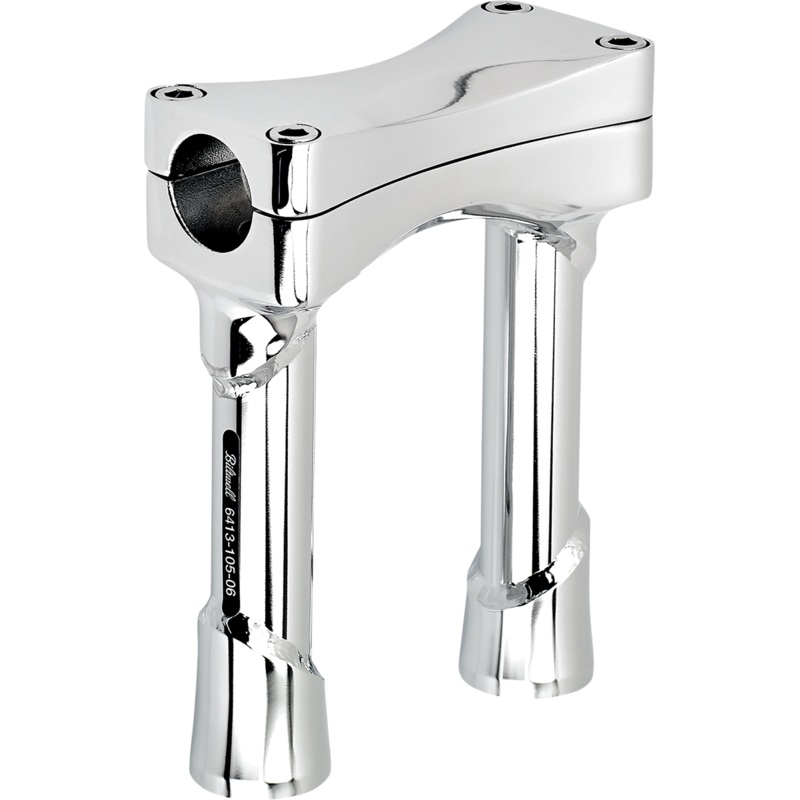 BILTWELL Chrome 6 Oversized Murdock Risers Murdock O/S Riser