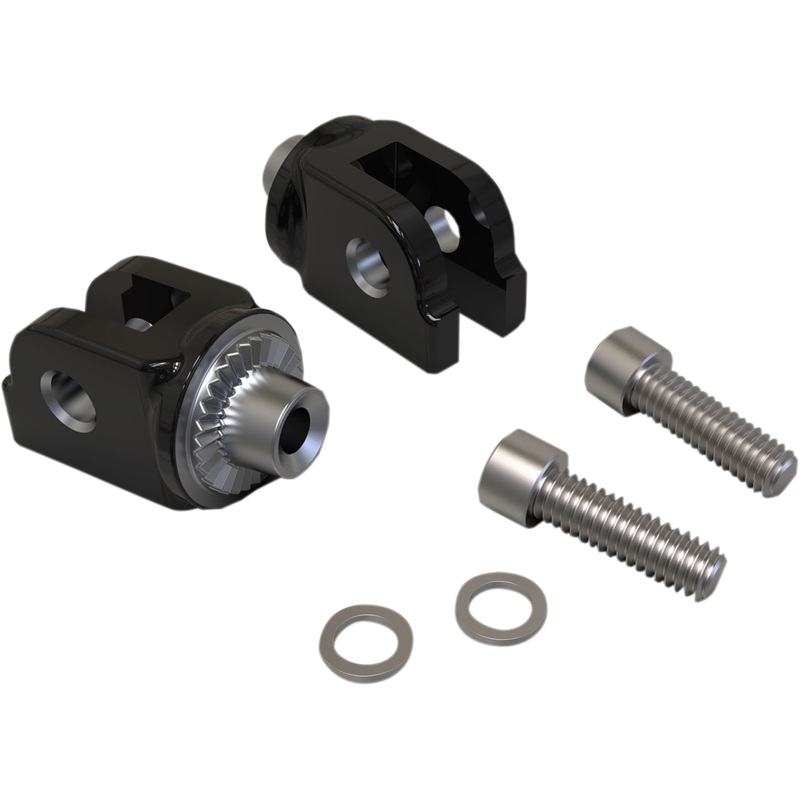 CIRO Peg Mount – Black Stainless Steel – Softail Foot Peg Mount