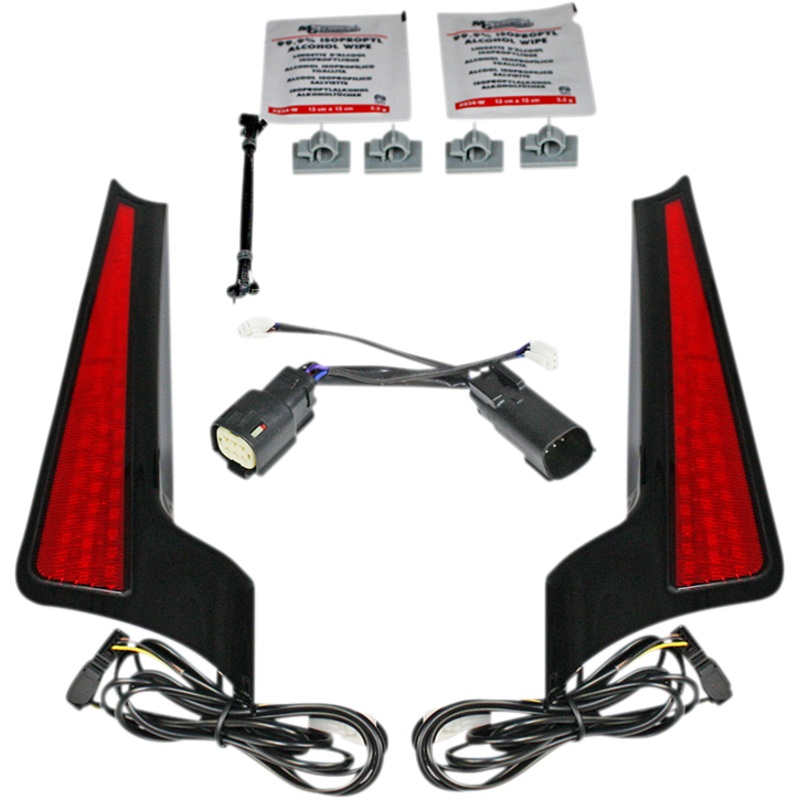 CUSTOM DYNAMICS Fascia LED Light Panels – Black/Red Fascia LED Panels