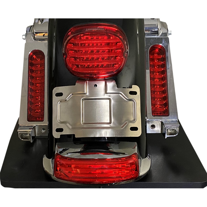 CUSTOM DYNAMICS License Plate Mount/Relocation – Chrome License Plate Relocation Kit