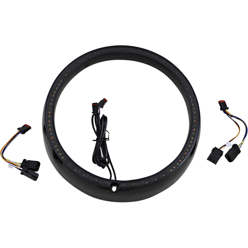 CUSTOM DYNAMICS Sequential Trim Ring – Black ProBEAM Turn Signal Ring Trim