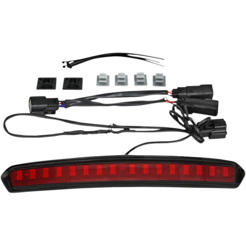 CUSTOM DYNAMICS Tour Pack Lid Light – Black/Red High Mount Tour Pak (HMT) LED Light