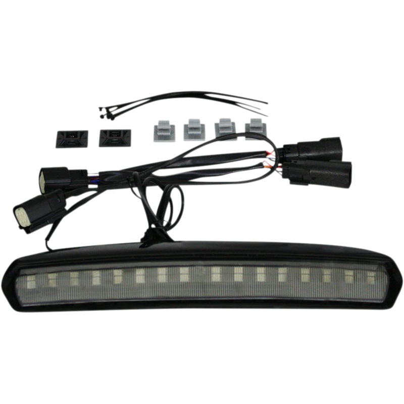 CUSTOM DYNAMICS Tour Pack Lid Light – Black/Smoke High Mount Tour Pak (HMT) LED Light