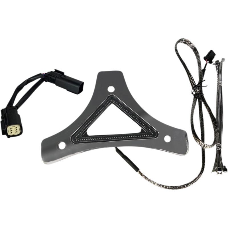 CUSTOM DYNAMICS LED Backrest Light – Run/Brake – Chrome Dual Intensity Run & Brake LED Backrest Light