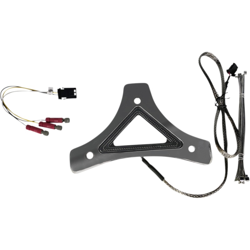 CUSTOM DYNAMICS LED Backrest Light – Run/Brake – Chrome Universal Dual Intensity Run & Brake LED Backrest Light