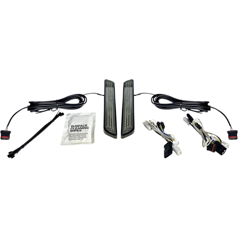CUSTOM DYNAMICS LED Fork Light – Smoke – Black LED Front Fork Lightz