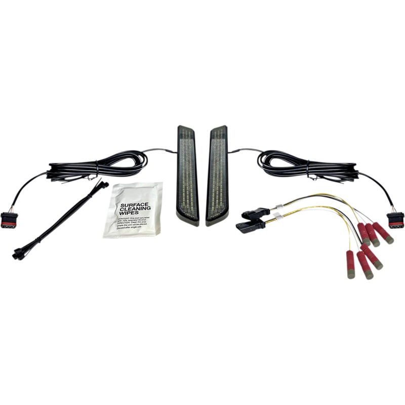CUSTOM DYNAMICS LED Fork Light – Smoke – Black Universal LED Front Fork Lightz