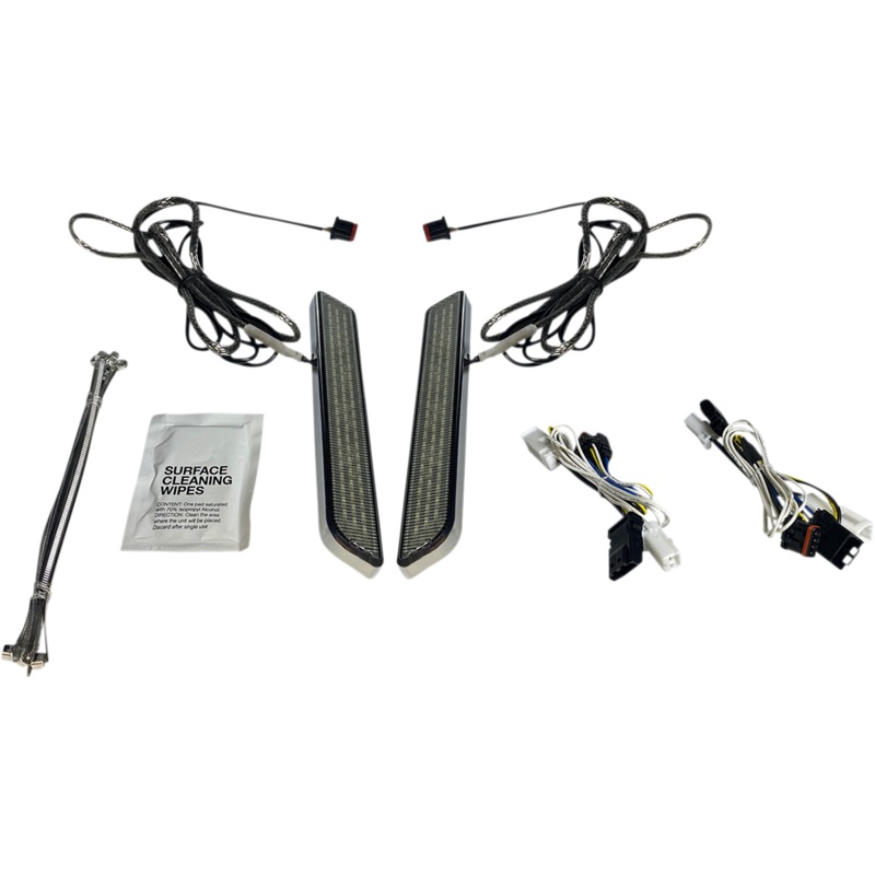CUSTOM DYNAMICS LED Fork Light – Smoke – Chrome LED Front Fork Lightz