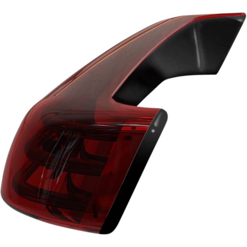 CUSTOM DYNAMICS Saddlebag LED Lights – Sequential – Black/Red LED Sequential Low-Profile BAGZ Saddlebag Lights