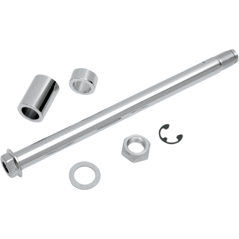 DRAG SPECIALTIES Axle – Rear – Chrome – 08-17 FXD Chrome Axle Kit
