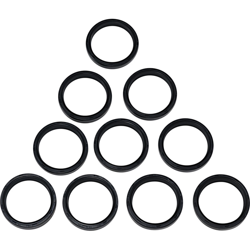 DRAG SPECIALTIES Fork Seals – 49 mm – 10-Pack Fork Seals/Dust Seals 10-Pack