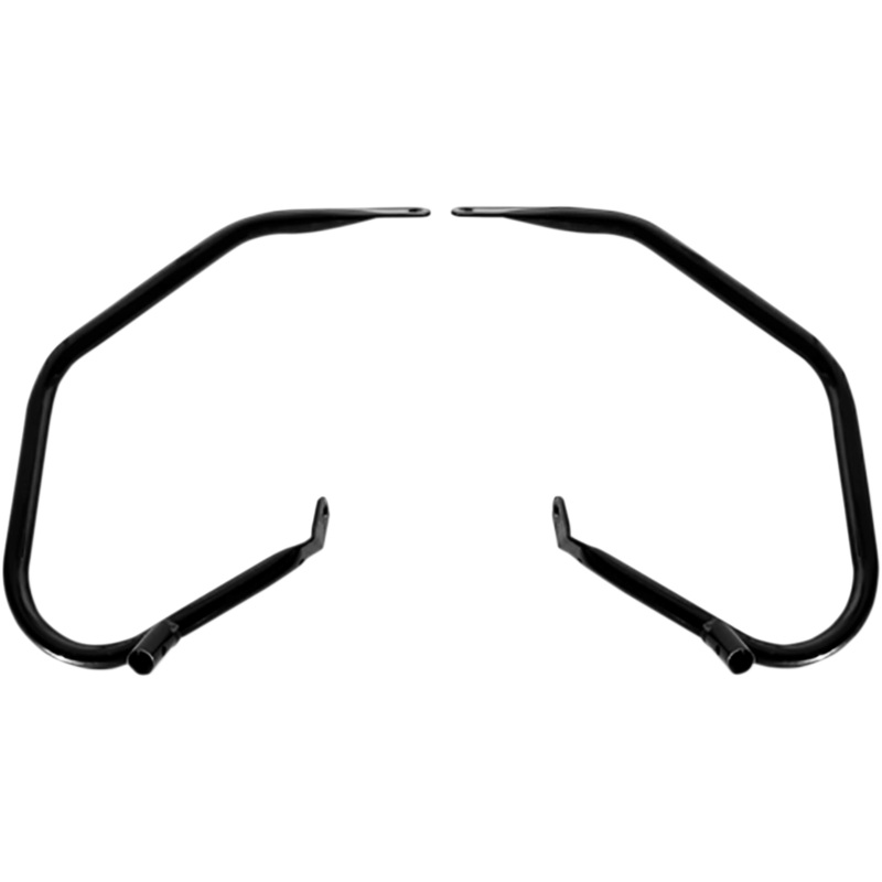 DRAG SPECIALTIES Saddlebag Guard – Black Low-Profile Saddlebag Guards