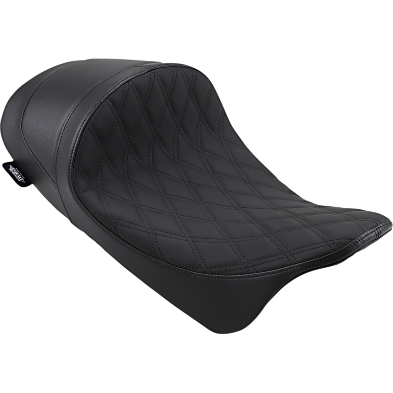 DRAG SPECIALTIES SEATS Forward Low Solo Seat – Diamond – Black Forward Low Solo Seat