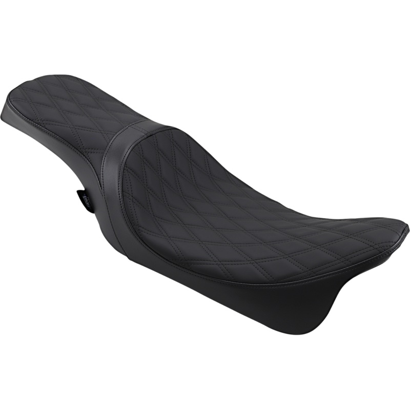 DRAG SPECIALTIES SEATS Predator 2-Up Seat – Double DIamond – Solar Leather Predator 2-Up Seat