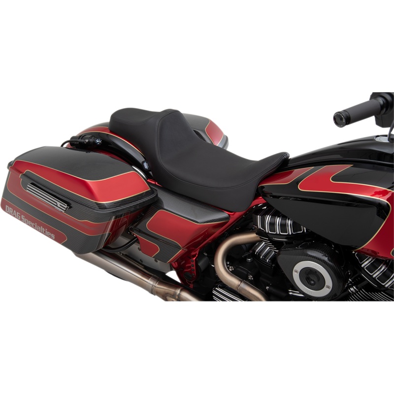 DRAG SPECIALTIES SEATS Predator III Seat – Extended -Vinyl Extended Reach Predator III Seat
