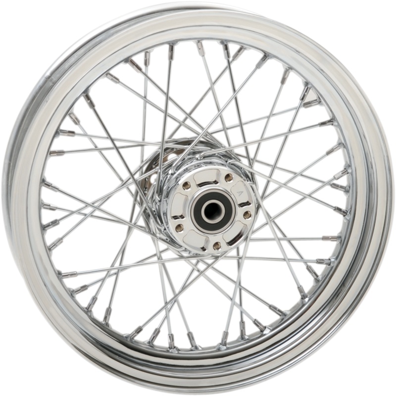 DRAG SPECIALTIES Wheel – Chrome – Front – 16 x 3 – 00-06 FLST Replacement Laced Wheel