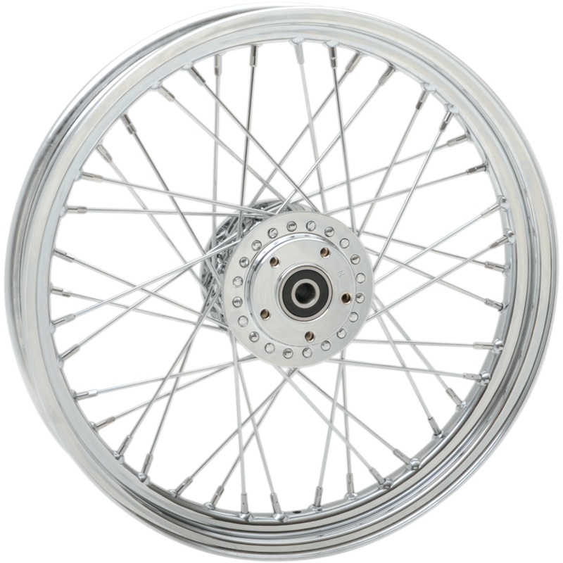 DRAG SPECIALTIES Wheel – Chrome – Front – 19 x 2.5 – 00-03 FXD Replacement Laced Wheel