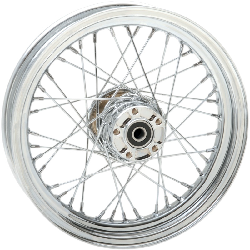 DRAG SPECIALTIES Wheel – Chrome – Rear – 16 x 3 – 00-06 ST/FXD Replacement Laced Wheel