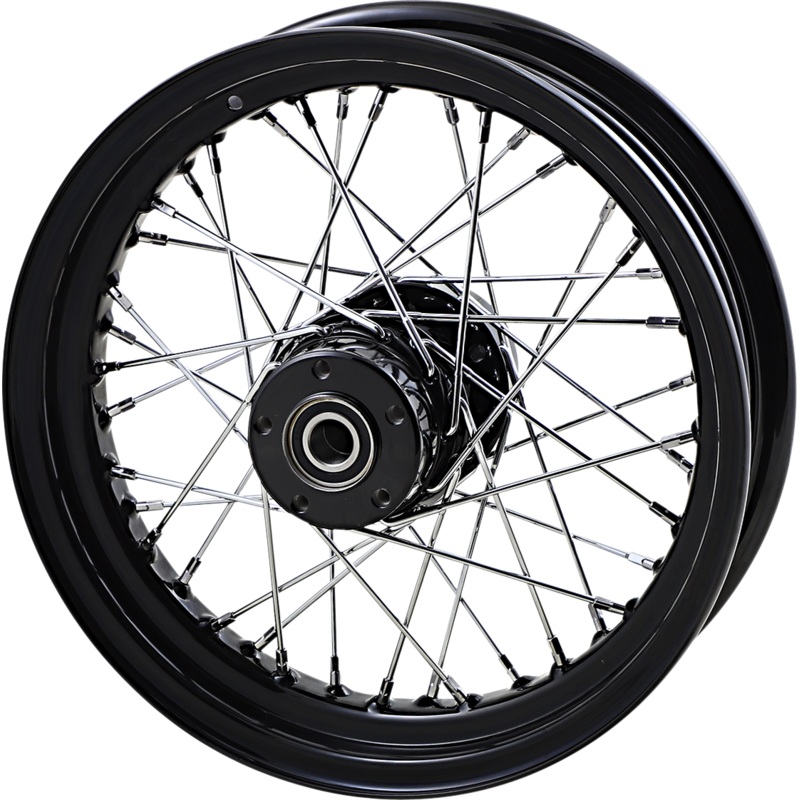 DRAG SPECIALTIES Wheel – Rear – 16×3 – Black – 02-07 FLT Replacement Laced Wheel