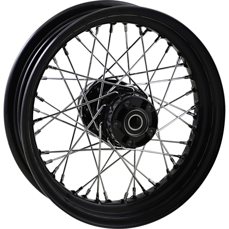 DRAG SPECIALTIES Wheel – Rear – 16×3 – Black – 08-18 XL Replacement Laced Wheel